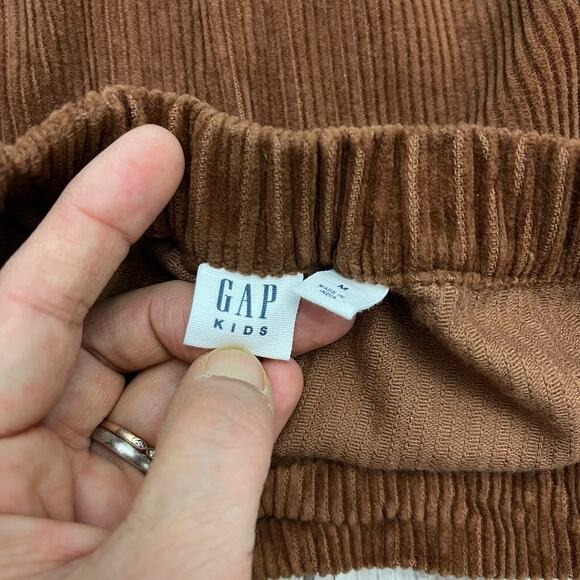 Gap Girls Brown Corduroy Skirt & Animal Print Ribbed Turtleneck Top Lot Size M - Picture 6 of 15
